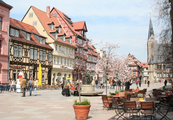 The market square in Quedlinburg
