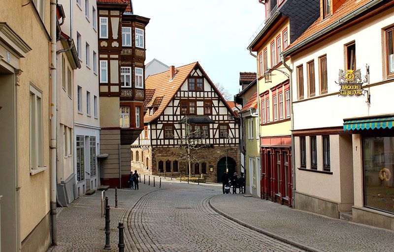 Eisenach Innenstadt beim Urlaub in der Jugendherberge