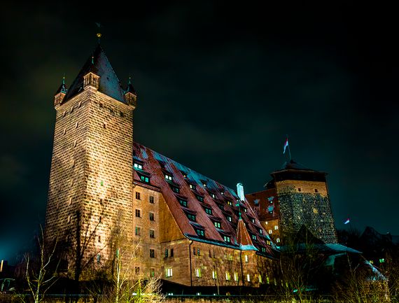 Burg Nürnburg bei Nacht