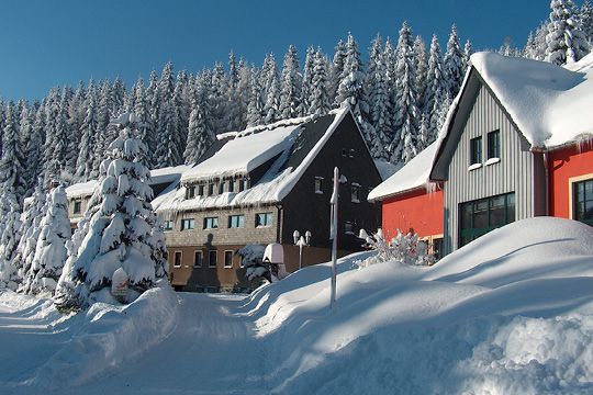 Erzgebirge Jugendherberge Sayda Winter Skilager