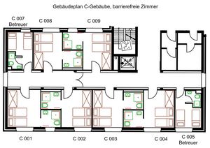 Aufteilung Grafik Münster Barrierefrei Zimmer