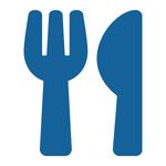 Ein Icon mit Messer und Gabel: Es steht für gutes Essen im Urlaub