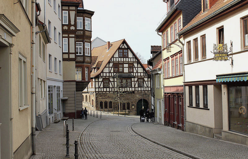 Eisenach Innenstadt beim Urlaub in der Jugendherberge