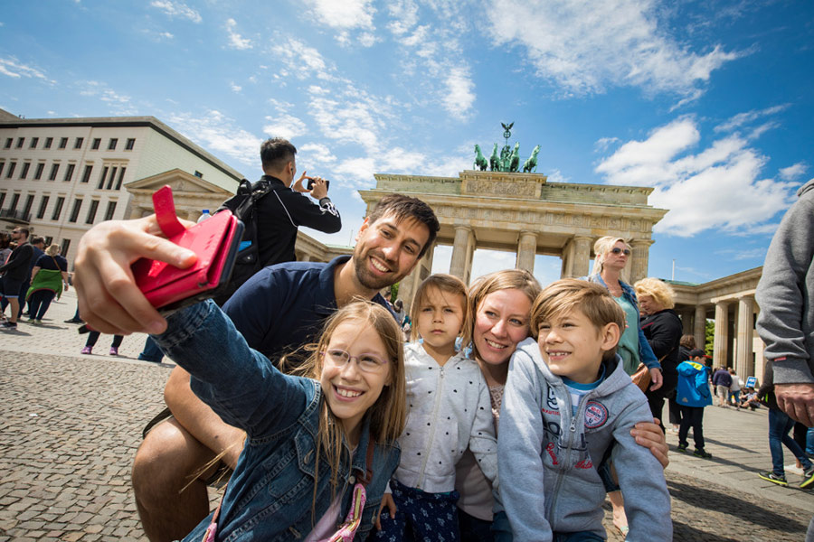 Mit Kindern in Berlin am Brandenburger Tor