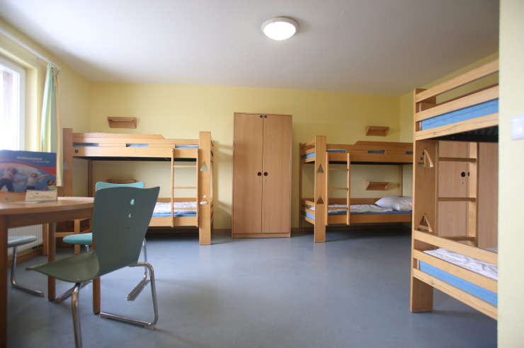Mehrbettzimmer für Klassenfahrten der Jugendherberge Westerland Sylt