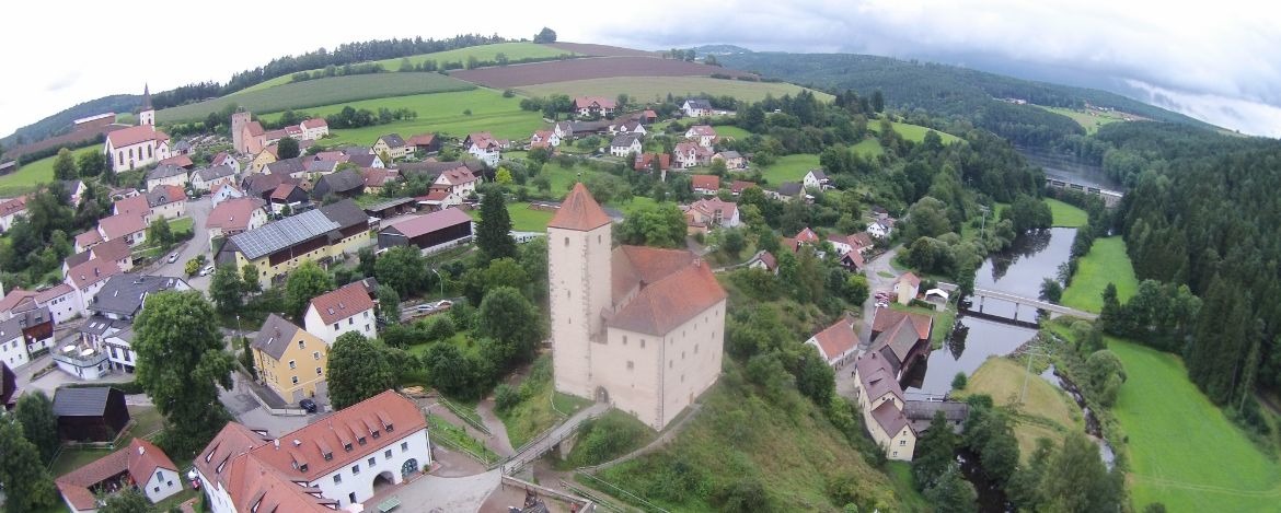 Die wunderschöne Burganlage in Trausnitz