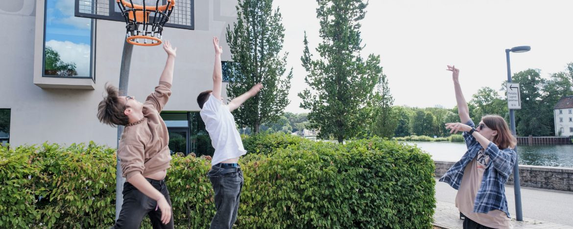Basketball spielen an der Jugendherberge Schweinfurt
