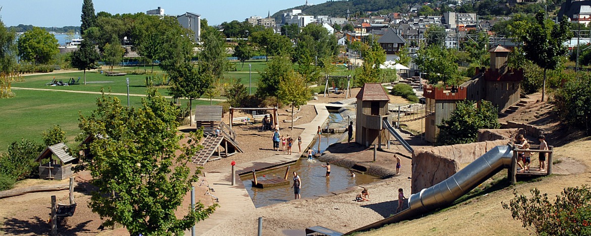 Freizeitgelände Park am Mäuseturm in Bingen